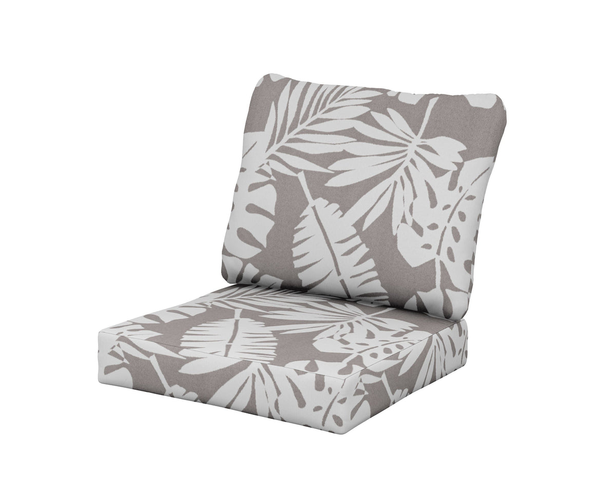 POLYWOOD Classics Seat/Back Cushion Set in Leaf Grey Mist