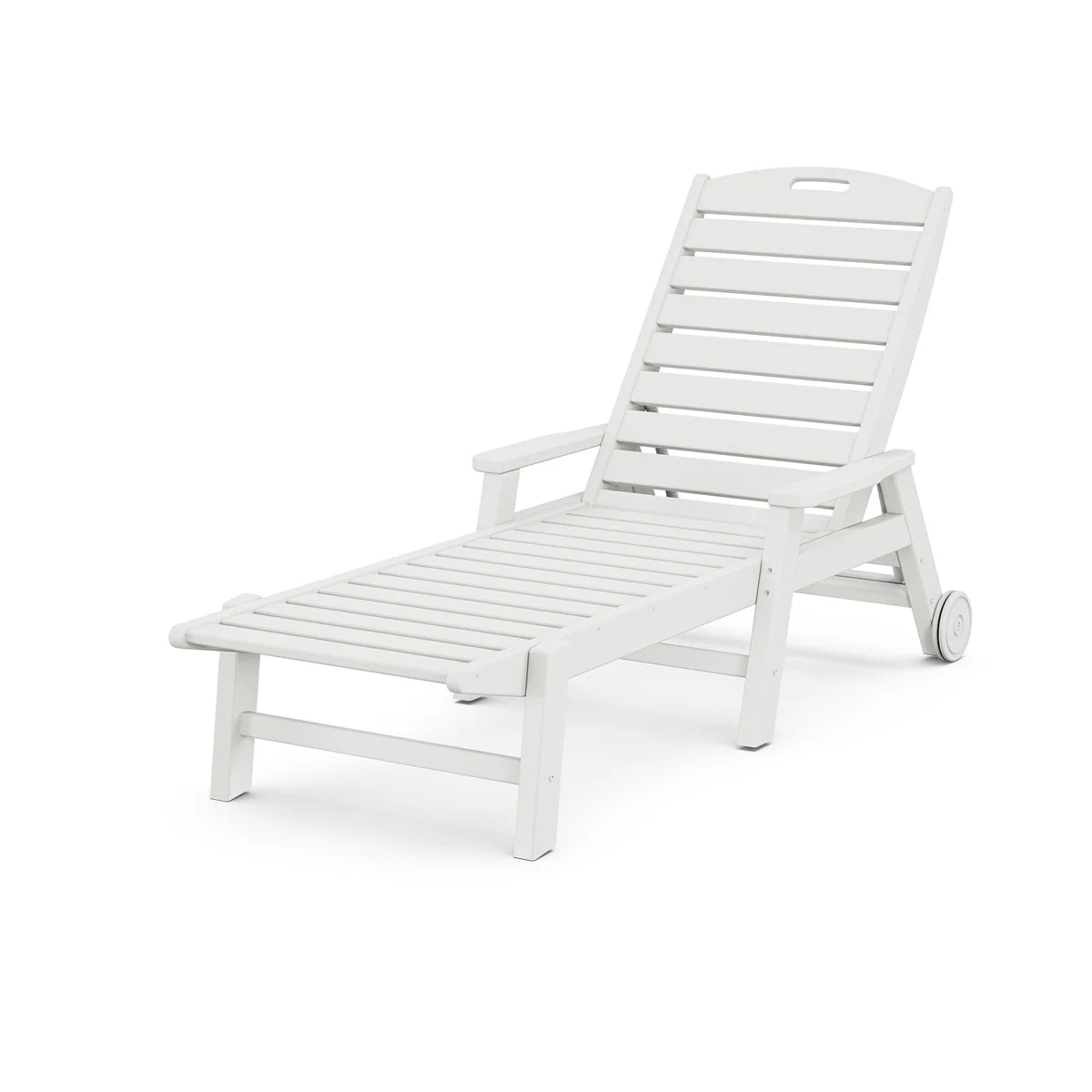 White lounge chair on a white background