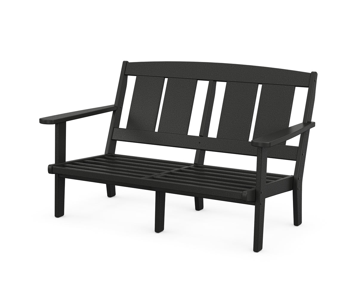 POLYWOOD Mission Deep Seating Loveseat Frame in Black