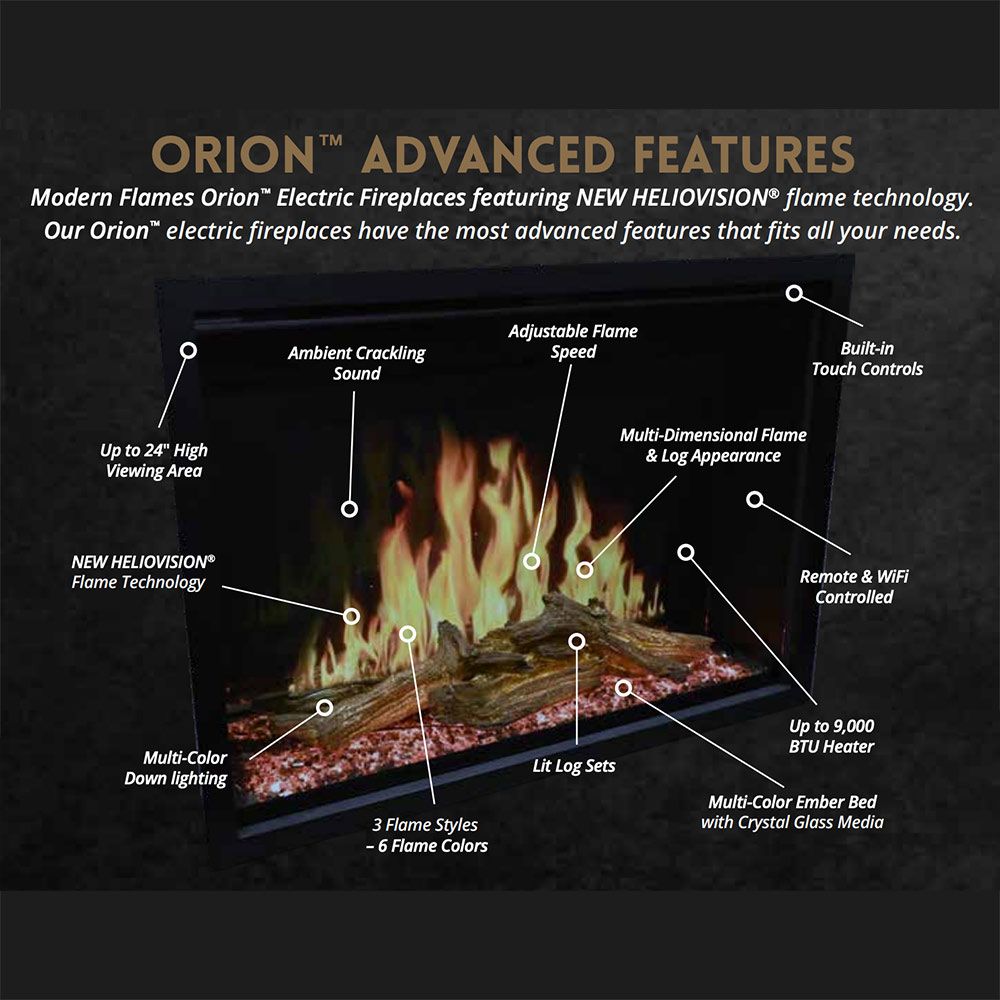Orion Traditional 42" Electric Fireplace Insert