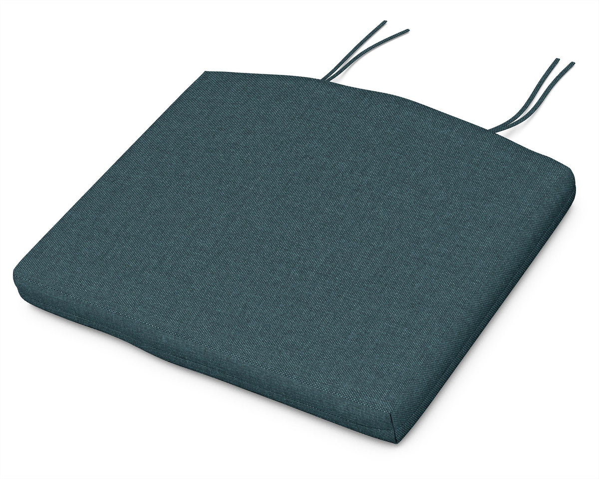 POLYWOOD Standard Seat Cushion 17"D x 20.5"W x 2.5"H in Blend Lagoon