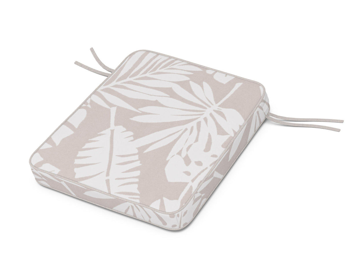 POLYWOOD Chinoiserie Rocker Seat Cushion in Leaf Dune Burlap