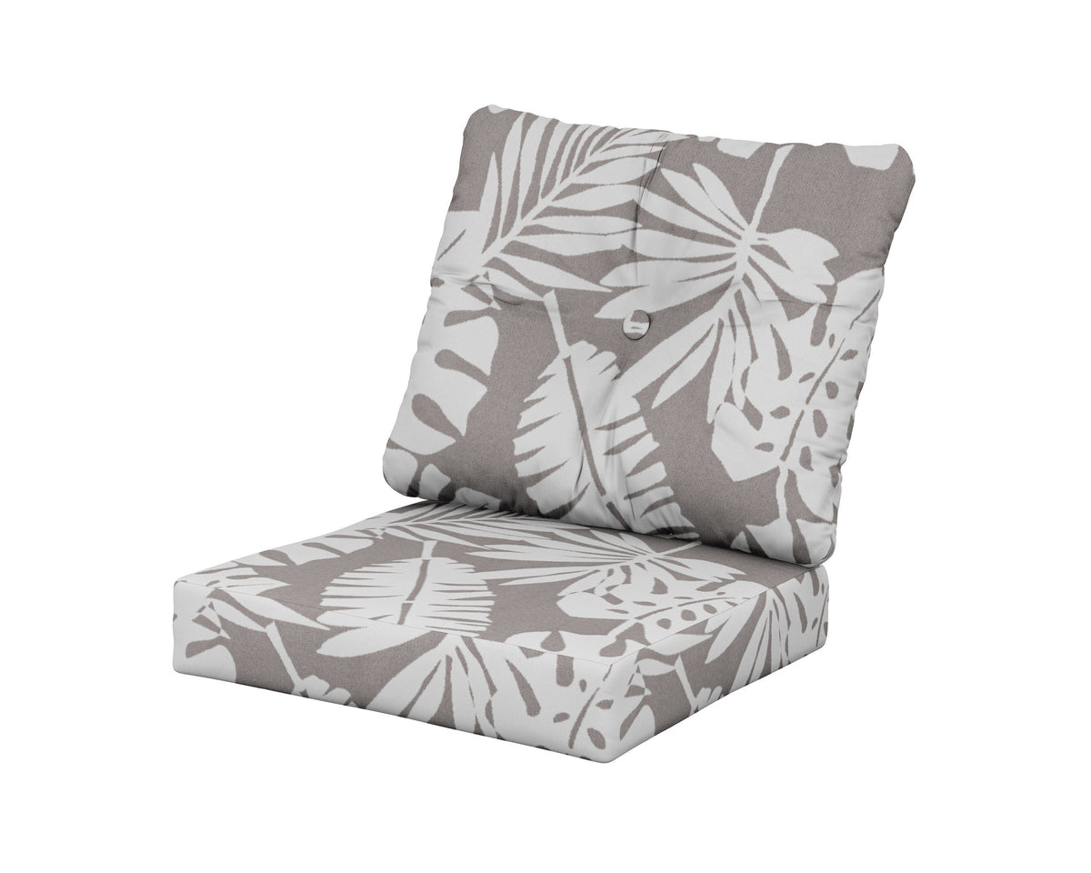 POLYWOOD Prescott Seat/Back Cushions in Leaf Grey Mist