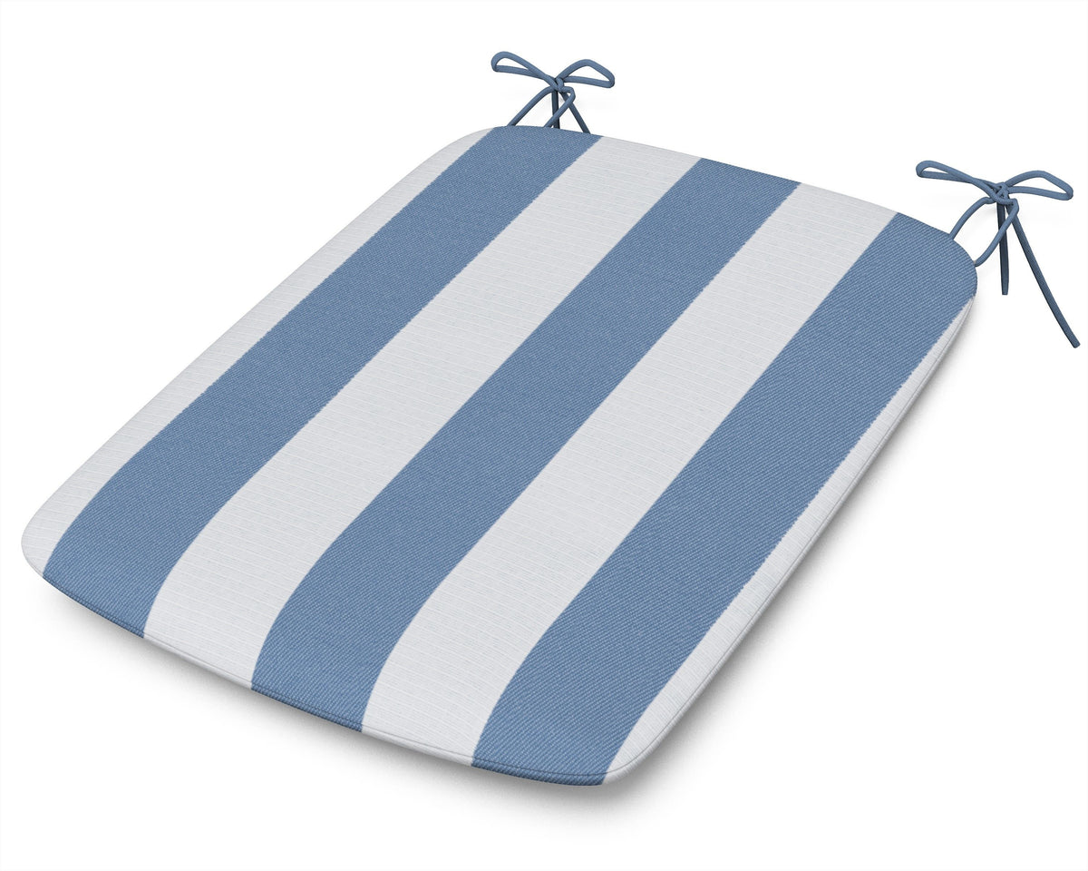 POLYWOOD 1120 Urban Seat Pad in Cabana Stripe Sky Blue