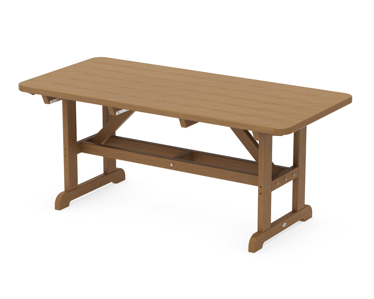 POLYWOOD Park 33" x 70" Harvester Picnic Table in Natural