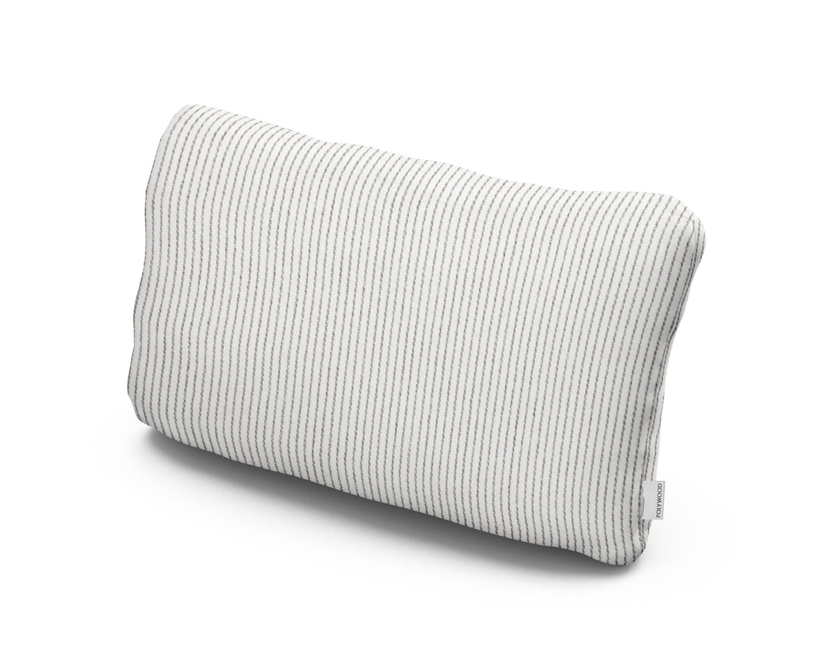 POLYWOOD Outdoor Lumbar Pillow in Linus Metal