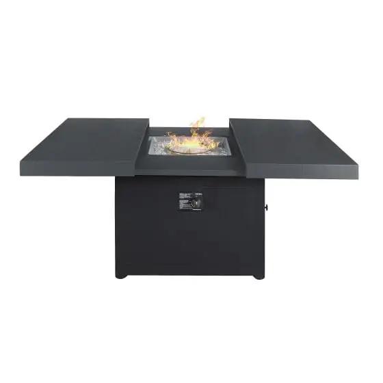 Plank & Hide Fire Pit Black Plank & Hide 42" Square Functional Fire Pit
