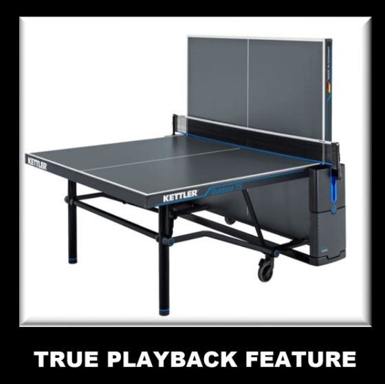 Kettler Outdoor 15 Ping Pong Table and Paddle Set