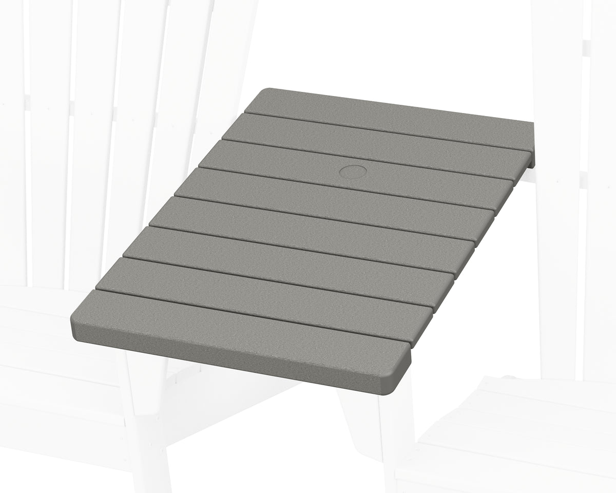 POLYWOOD Straight Adirondack Connecting Table in Slate Grey