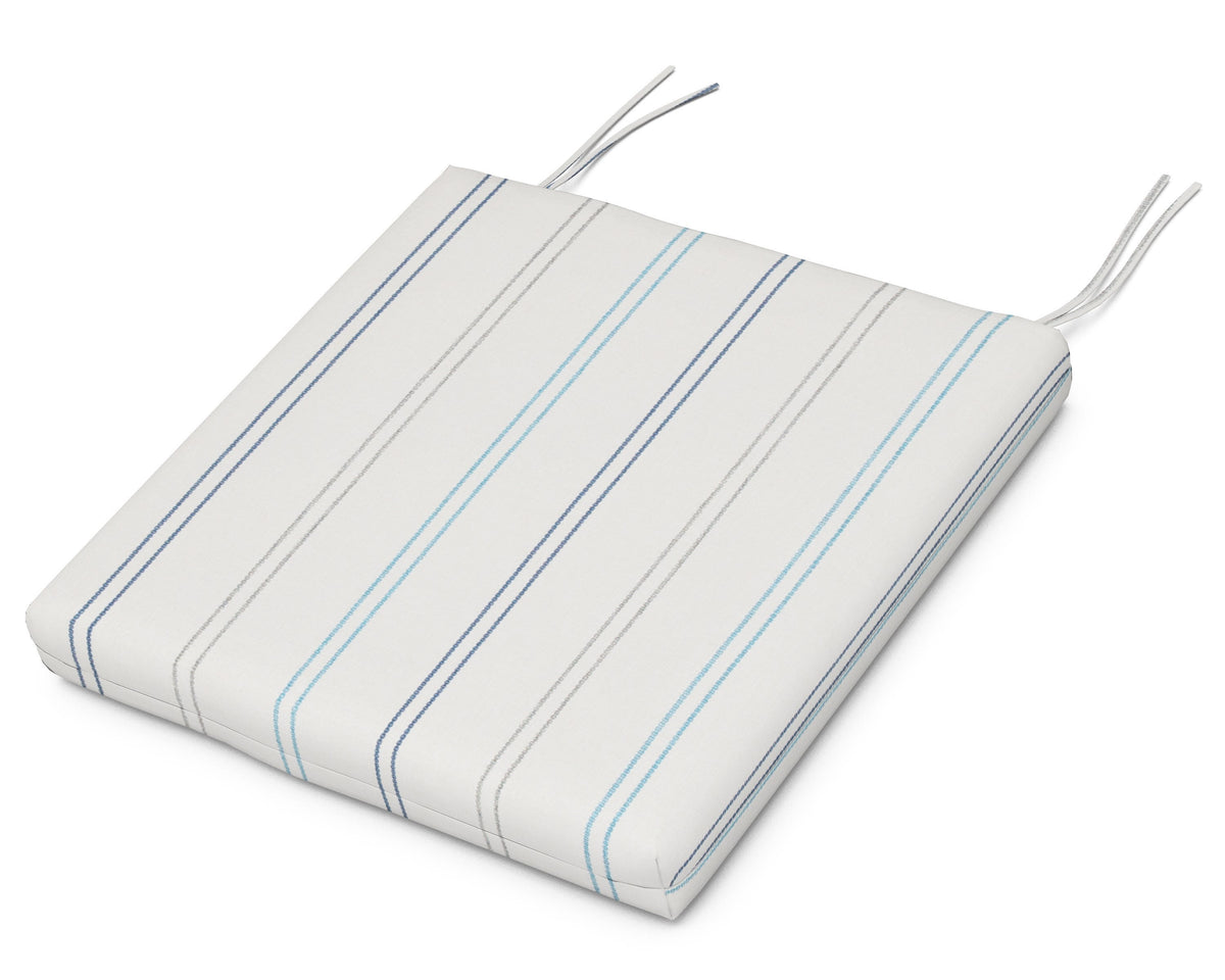 POLYWOOD Classic Oversized Adirondack Seat Pad 17.5"D x 22.25"W x 2.5"H in Marine High Tide