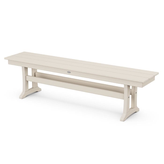 Polywood Farmhouse Trestle 65" Bench - Casual Furniture World