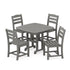 Polywood La Casa Café 5-Piece Side Chair Dining Set - Casual Furniture World