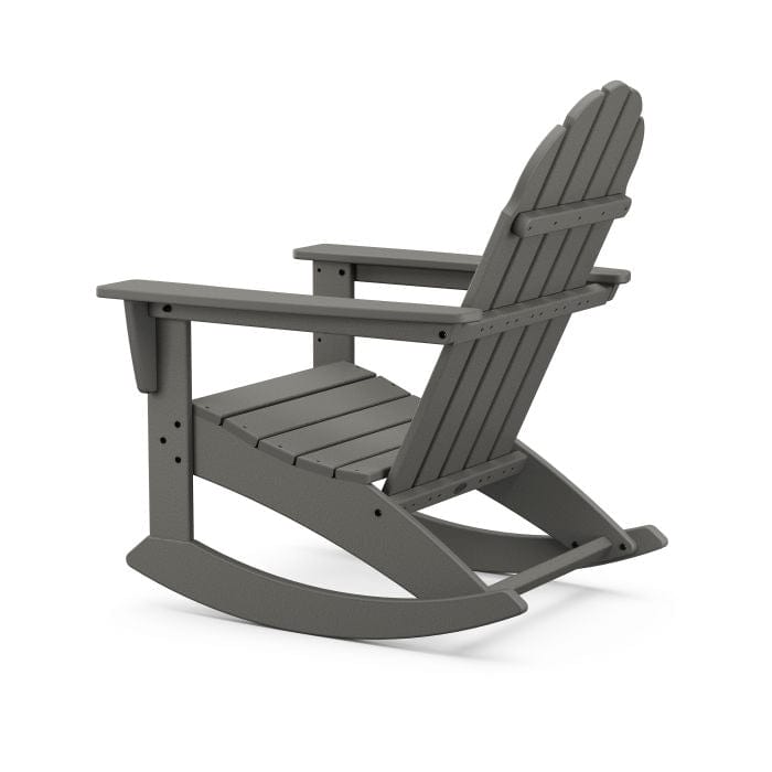 Polywood Vineyard 3-Piece Adirondack Rocking Chair Set with 18" Round Table - Casual Furniture World