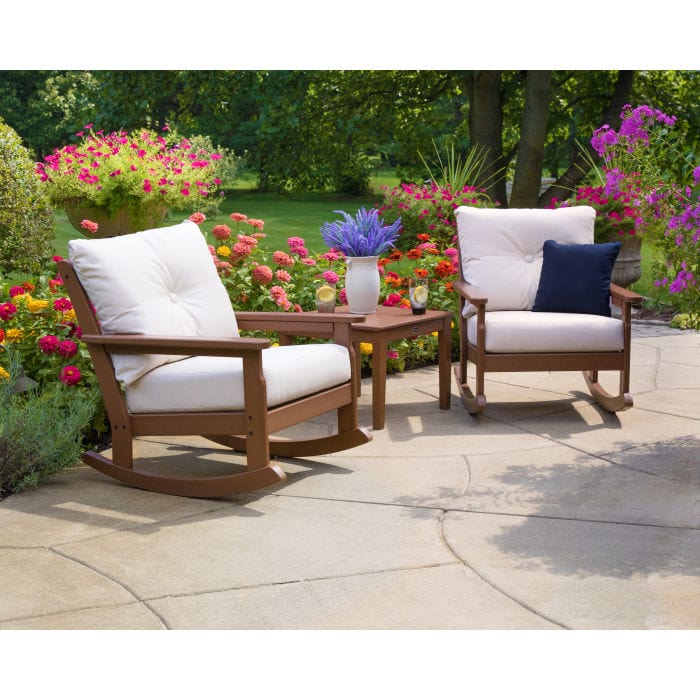 POLYWOOD Vineyard 3-Piece Deep Seating Rocking Chair Set
