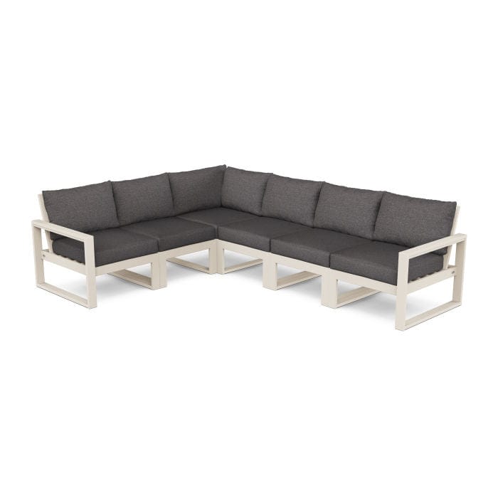 Polywood EDGE 6-Piece Modular Deep Seating Set - Casual Furniture World