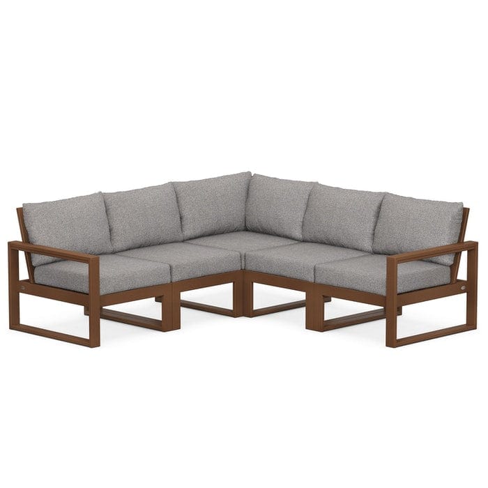 Polywood EDGE 5-Piece Modular Deep Seating Set - Casual Furniture World