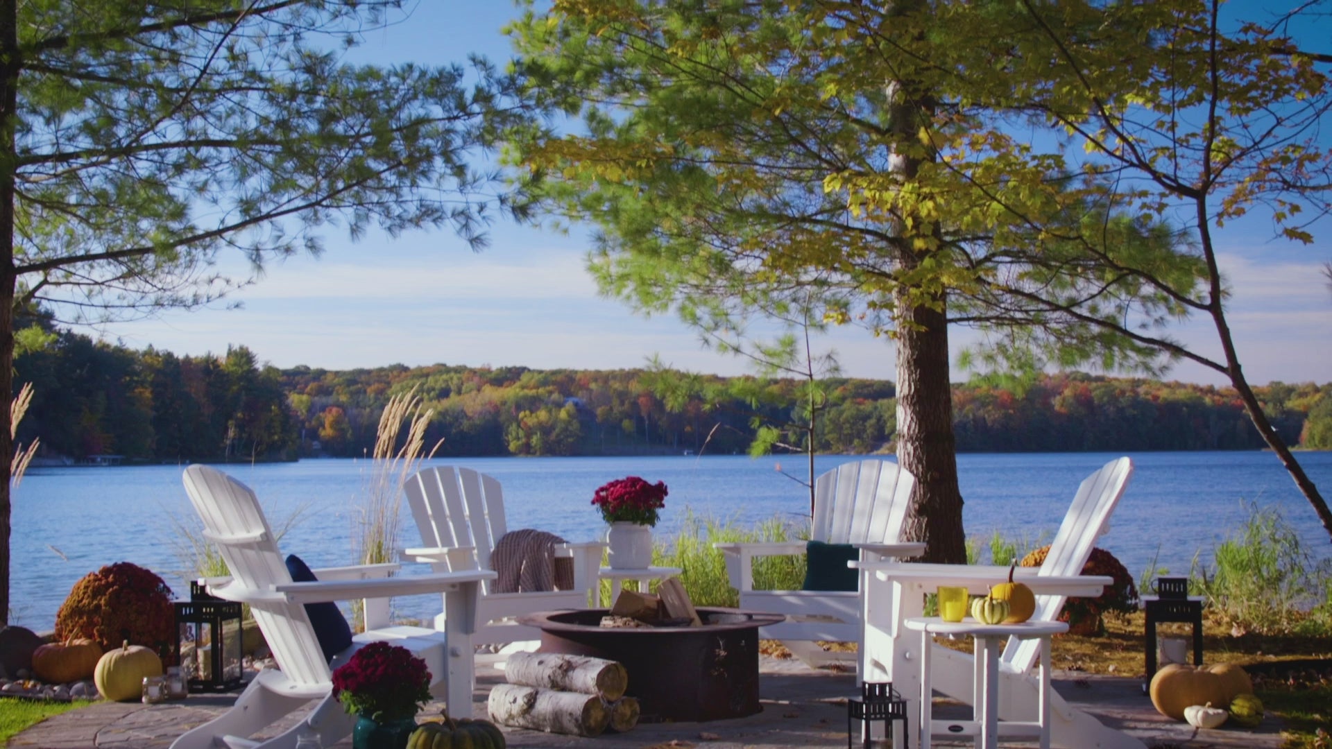 POLYWOOD Palm Coast Folding Adirondack
