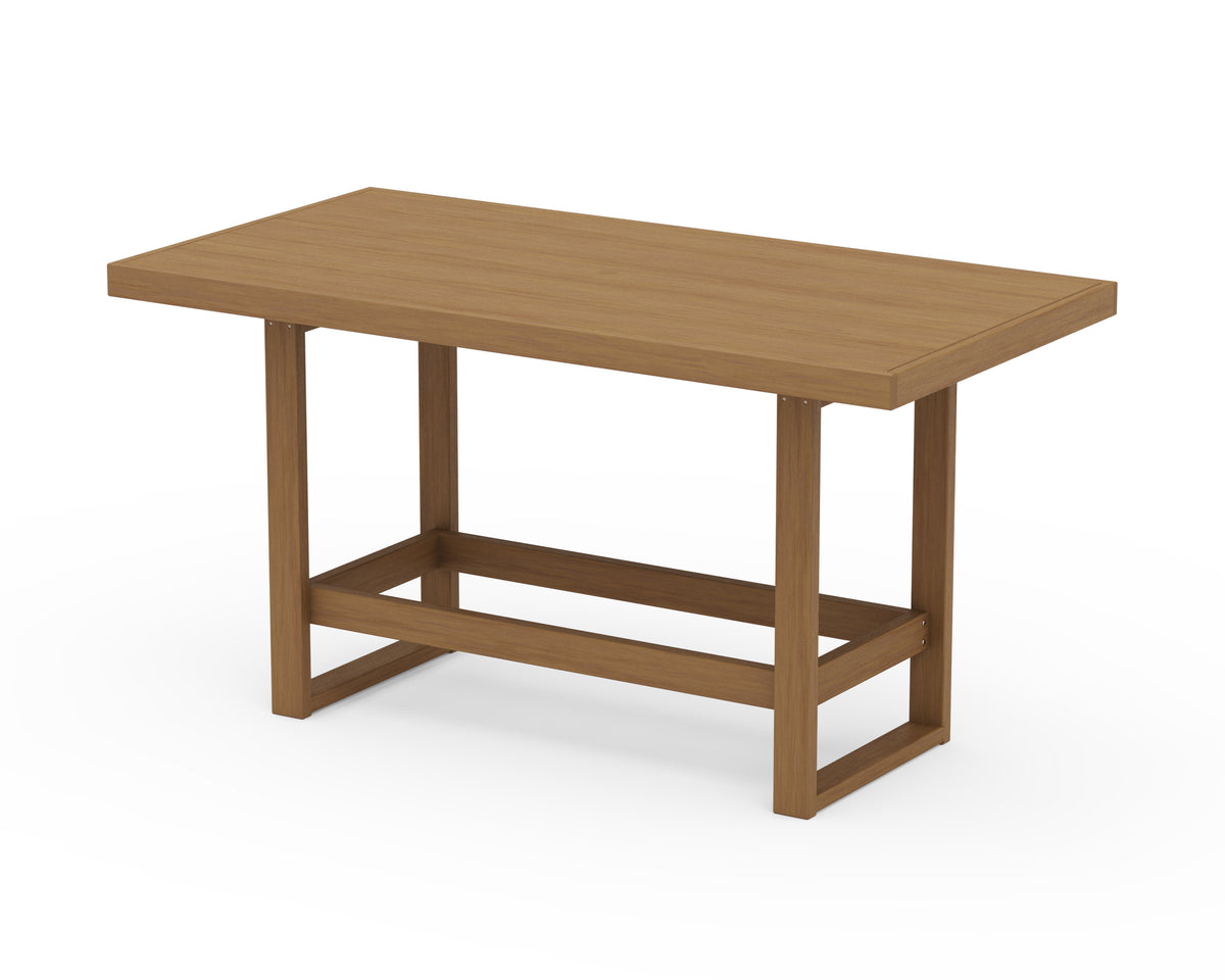POLYWOOD EDGE 40" x 78" Bar Table in Natural