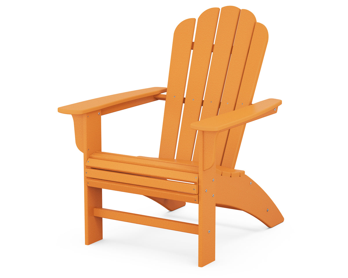 POLYWOOD Cottage Curveback Adirondack Chair in Tangerine