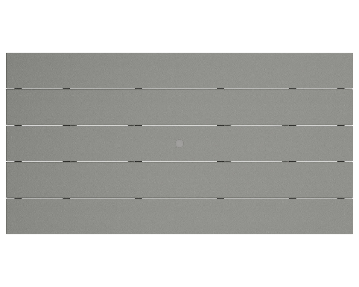 POLYWOOD product angle view in Slate Grey
