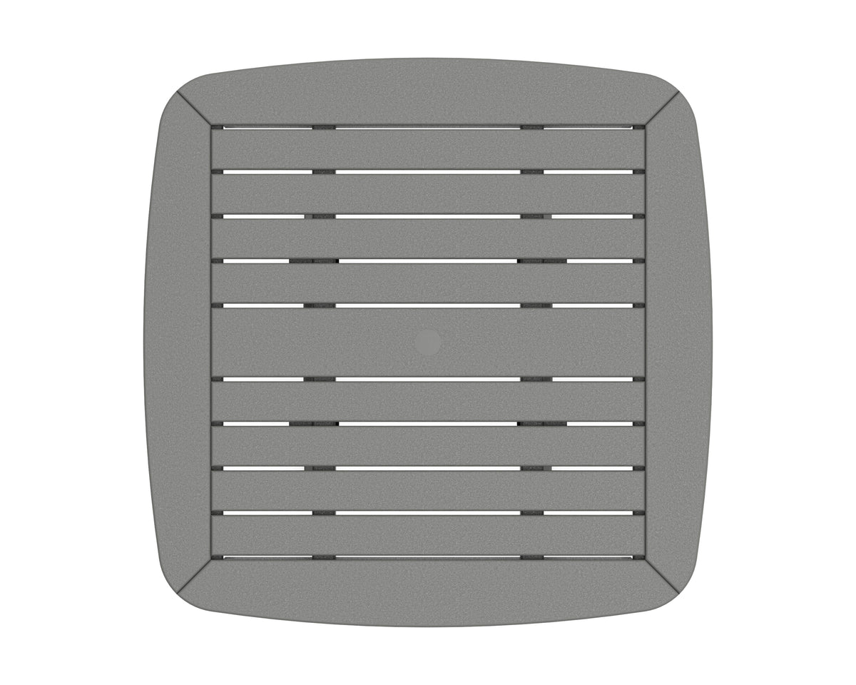 POLYWOOD product angle view in Slate Grey