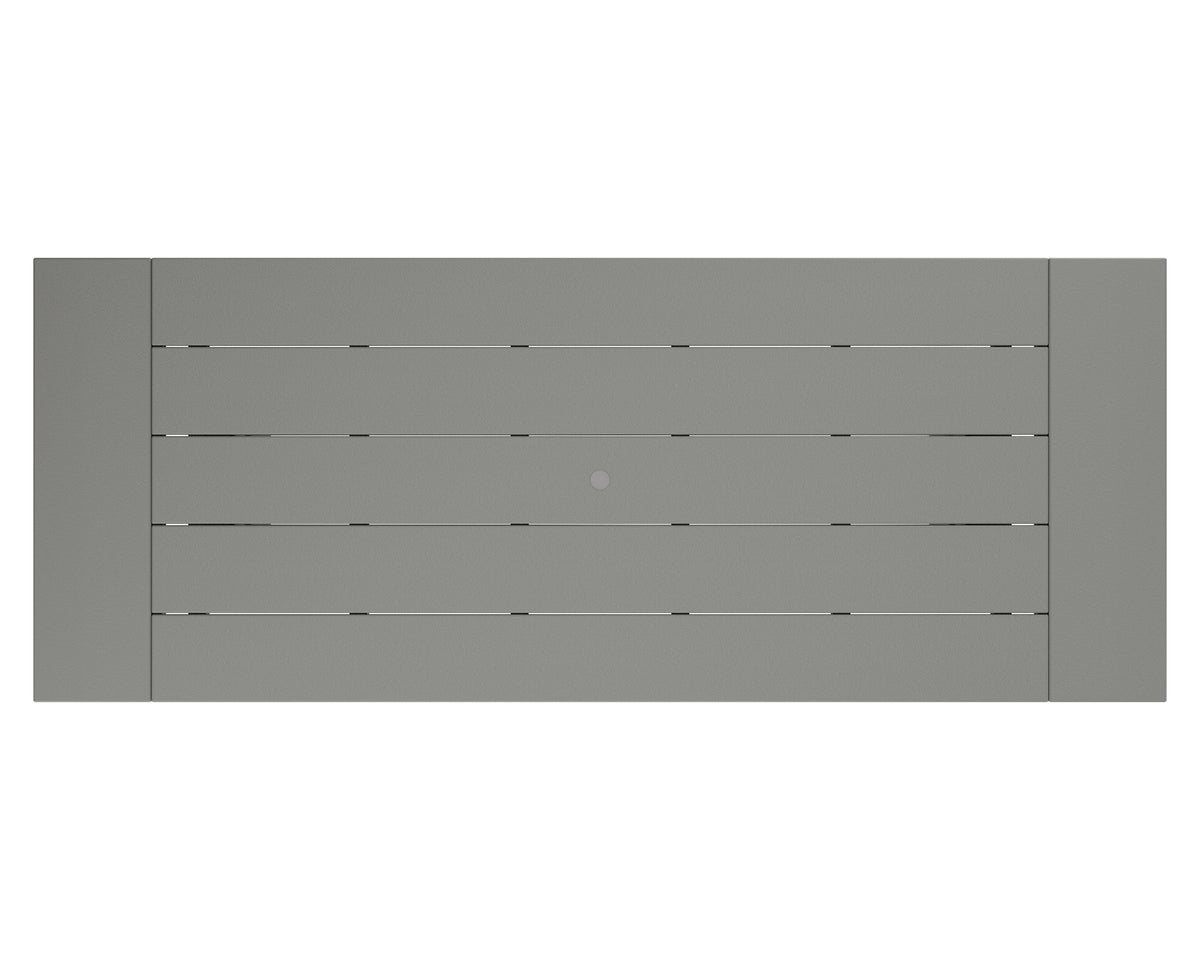 POLYWOOD product angle view in Slate Grey