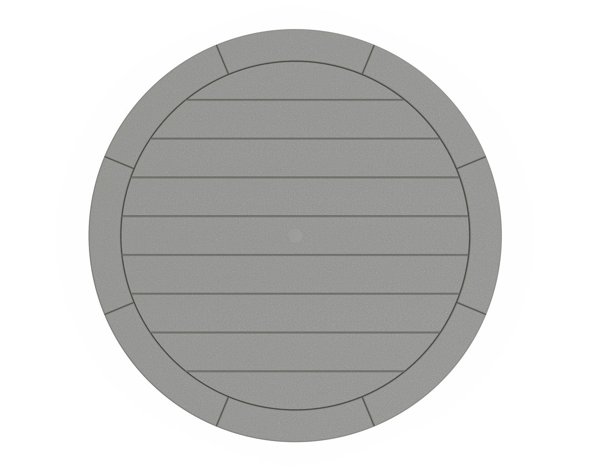 POLYWOOD product angle view in Slate Grey