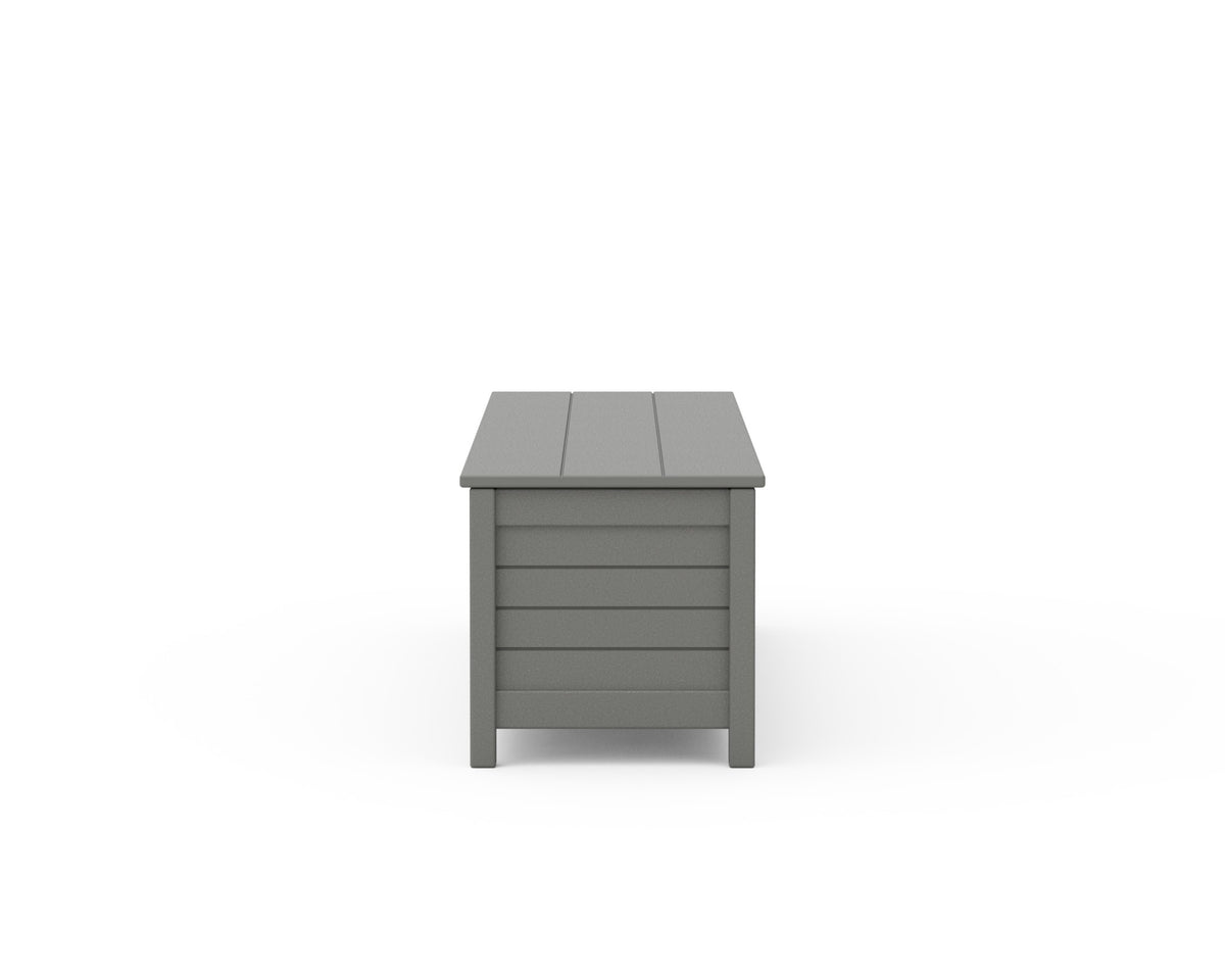 POLYWOOD Nautical 72" Storage Bench angle view