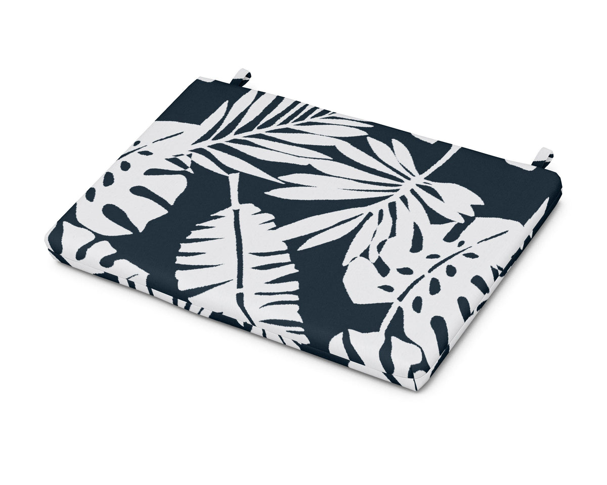 POLYWOOD Eastport Lounge Chair Cushion in Leaf Marine Indigo