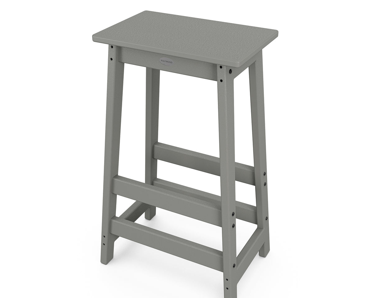 Alternate view of the POLYWOOD Modern Studio Bar Stool in Slate Grey