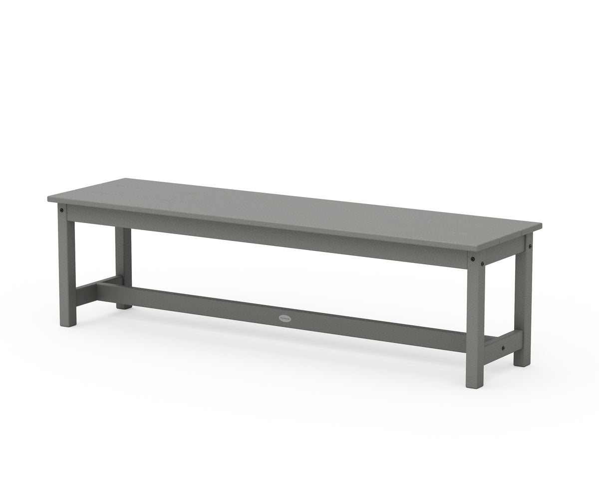POLYWOOD 60" Planter Bench in Slate Grey