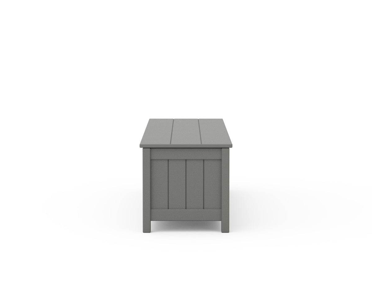 POLYWOOD Vineyard 72" Storage Bench angle view