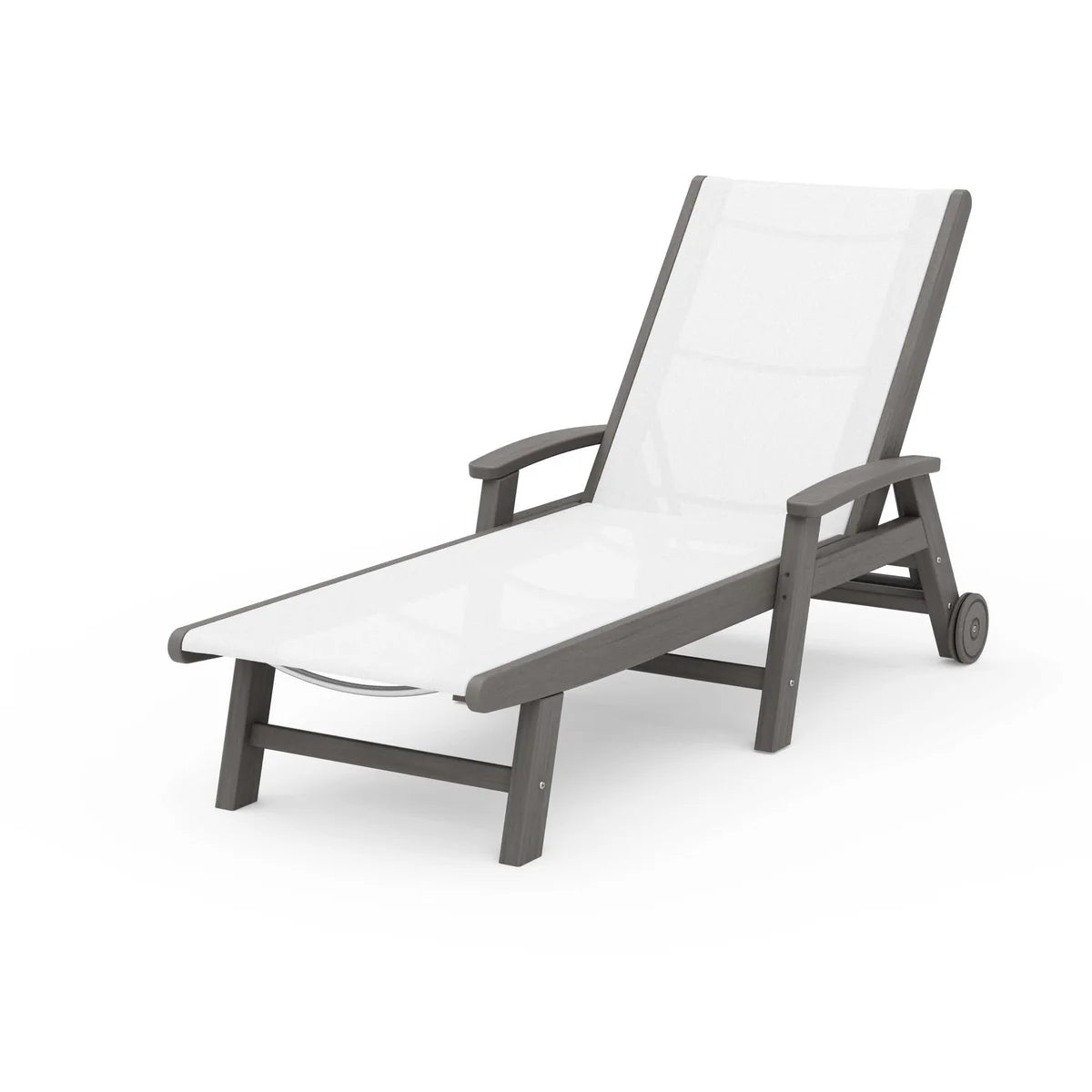 POLYWOOD Coastal Chaise with Wheels