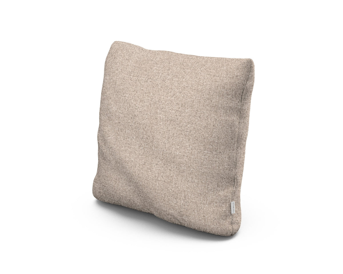 POLYWOOD 18" Outdoor Throw Pillow in Wheat