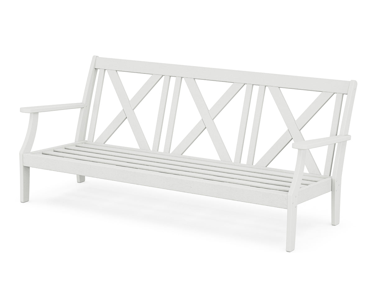 POLYWOOD Braxton Deep Seating Sofa Frame in Vintage White