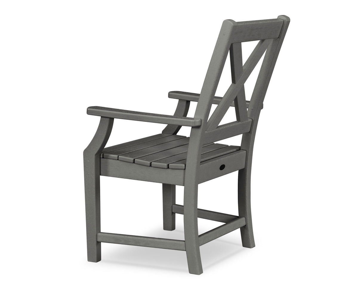 POLYWOOD Braxton Dining Arm Chair angle view