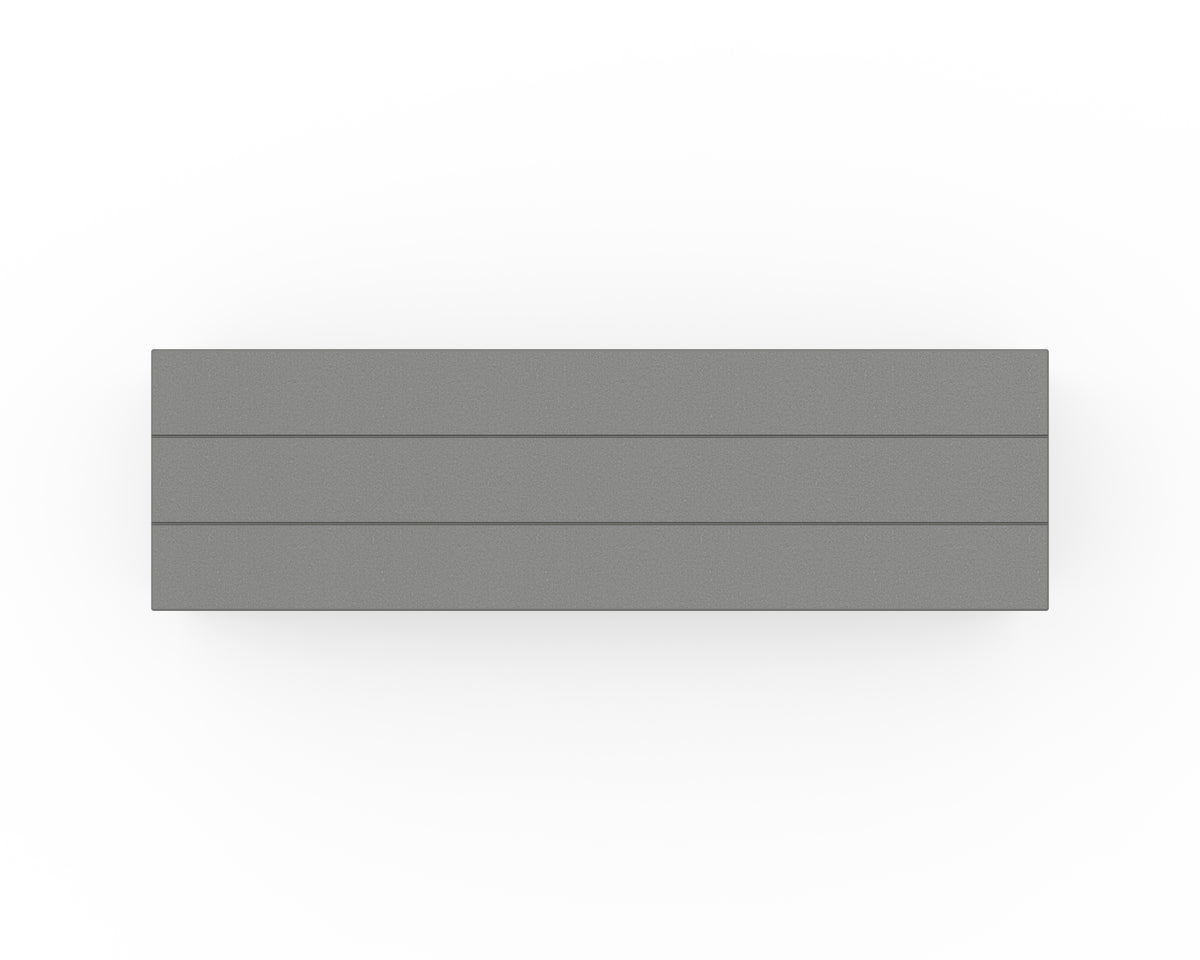 Second alternate view of the POLYWOOD Vineyard 60" Storage Bench in Slate Grey