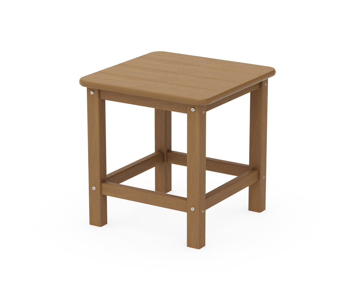 POLYWOOD Seashell 18" Side Table in Natural