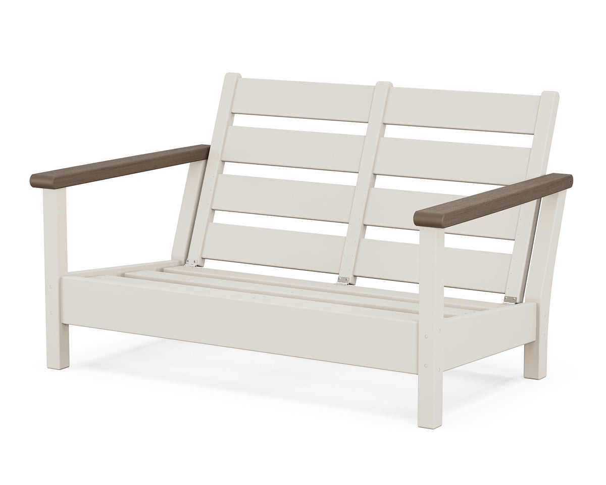 POLYWOOD Harbour Loveseat Frame in Sand / Kona