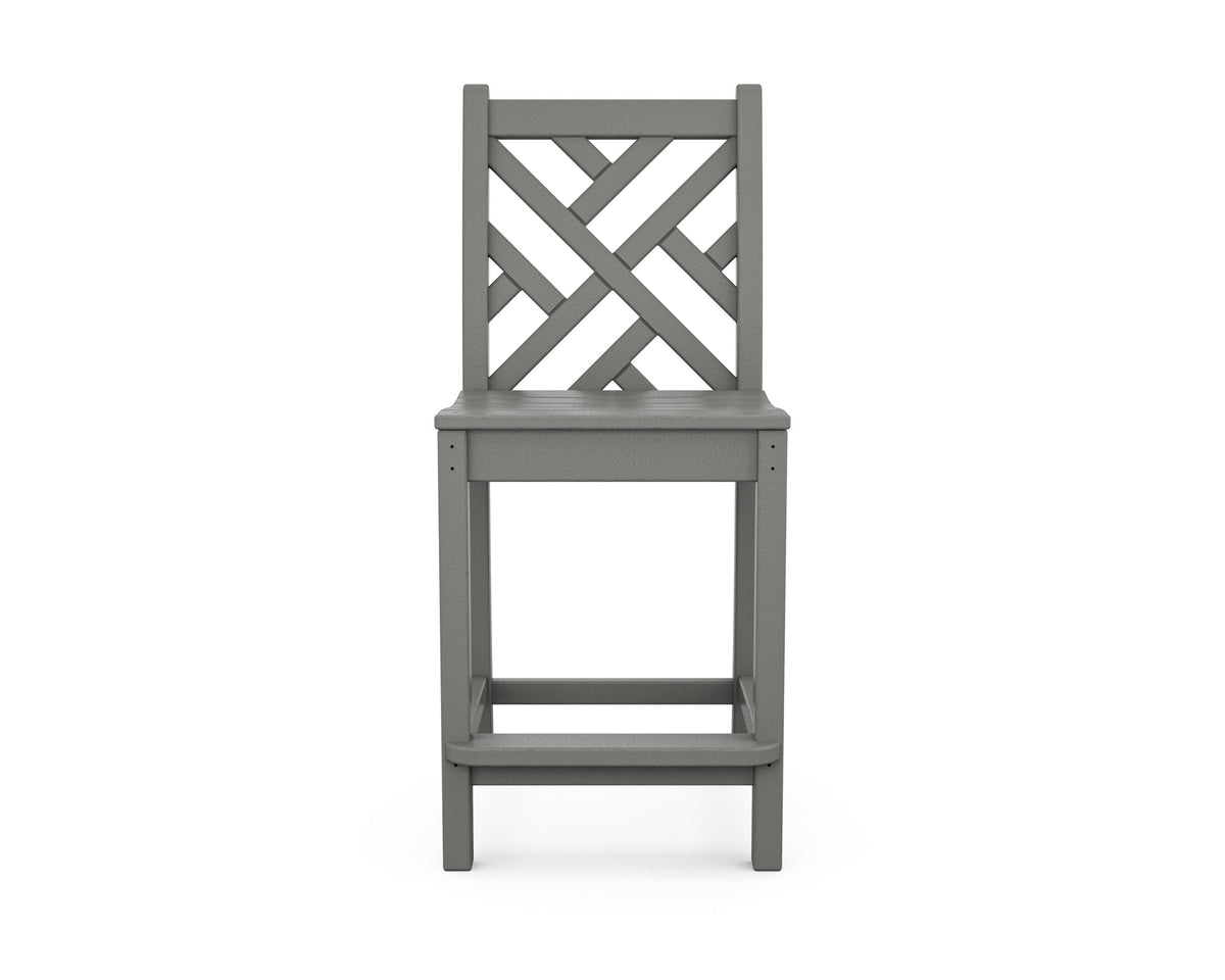 POLYWOOD Chippendale Counter Side Chair angle view