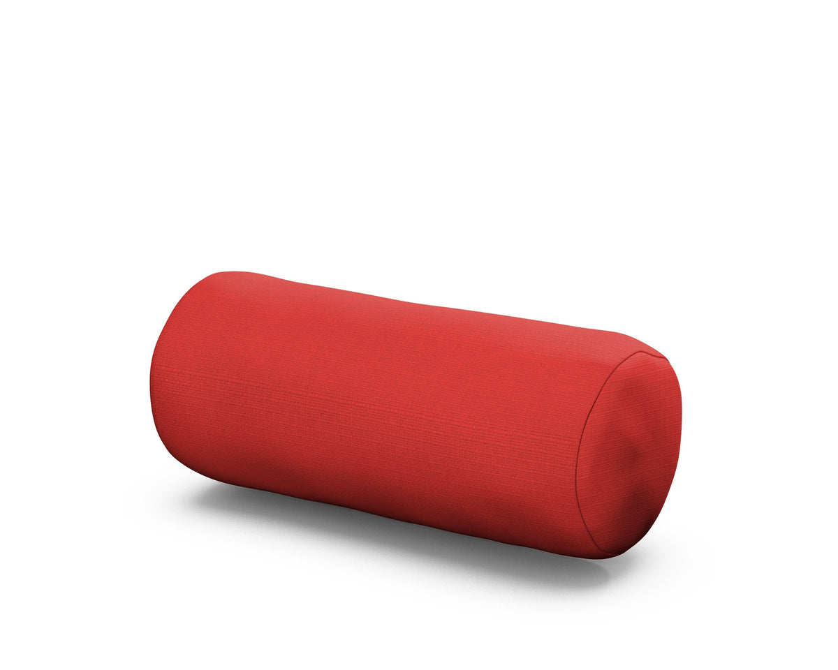 POLYWOOD Outdoor Bolster Pillow in Crimson Linen