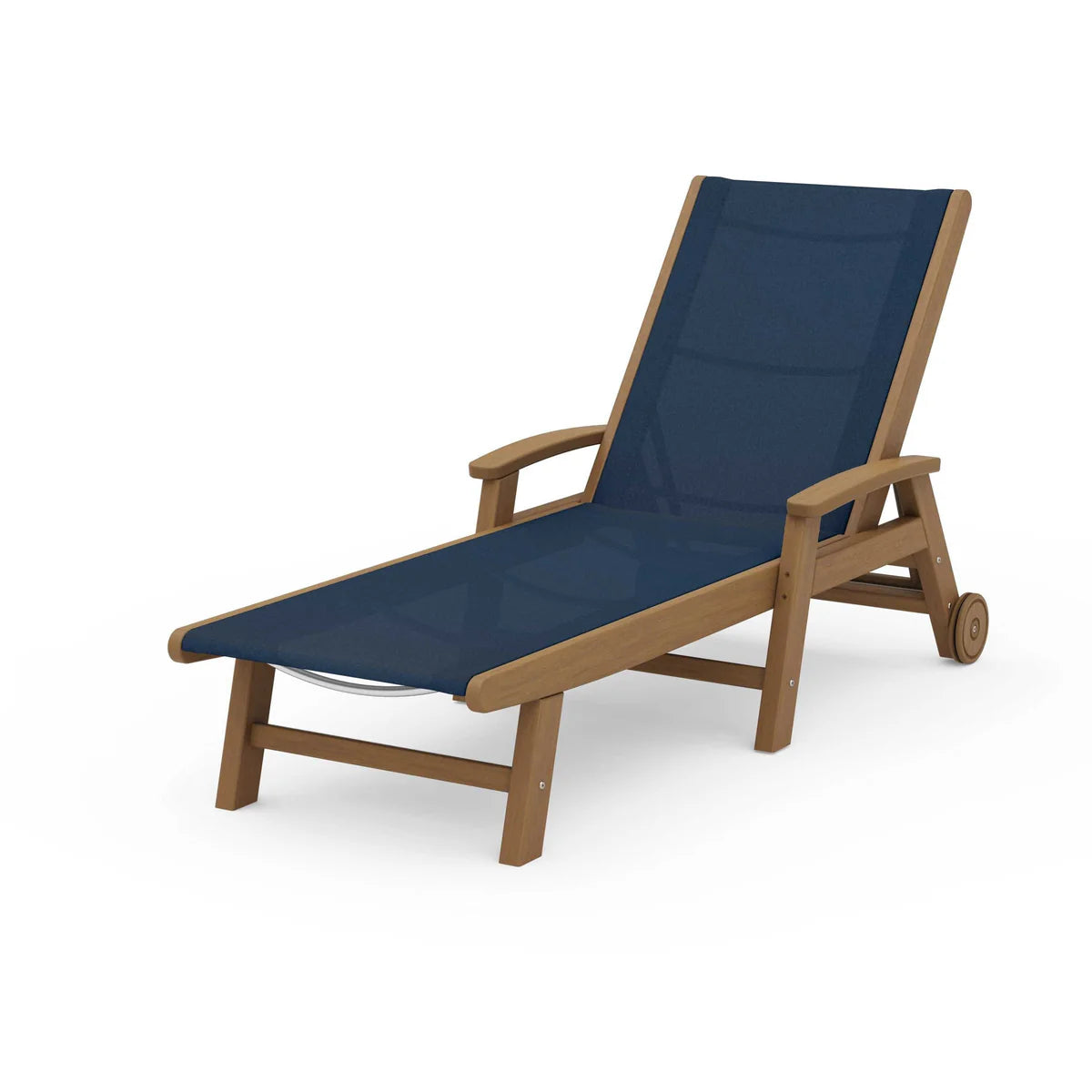 POLYWOOD Coastal Chaise with Wheels