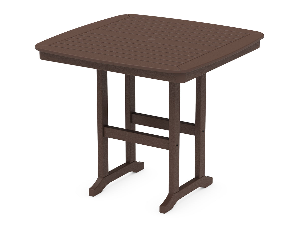 POLYWOOD Nautical 44" Counter Table in Mahogany