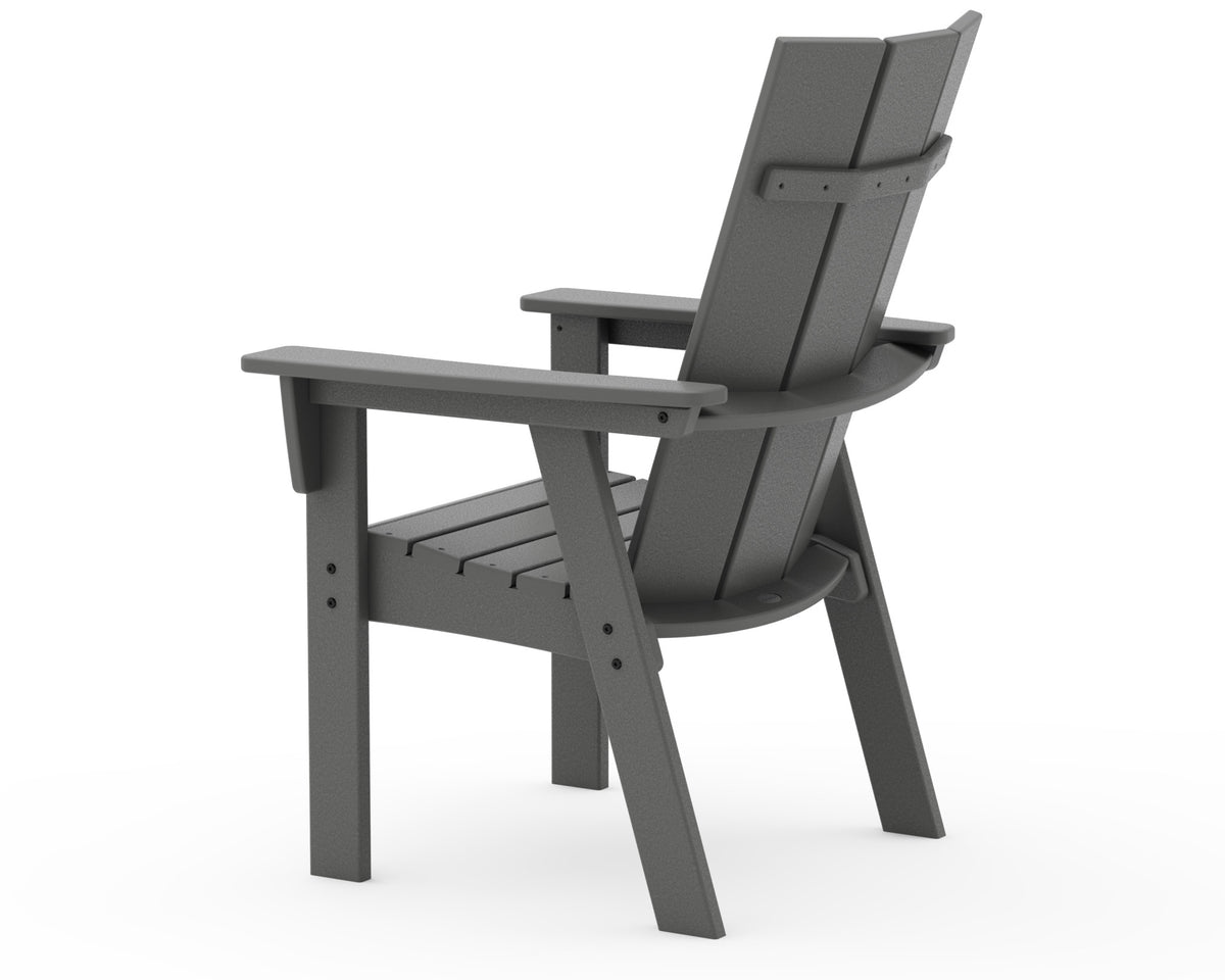 POLYWOOD Modern Curveback Adirondack Dining Chair angle view