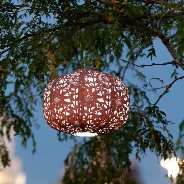 Soji Stella Square Sunflower 11" Solar Lantern - Casual Furniture World