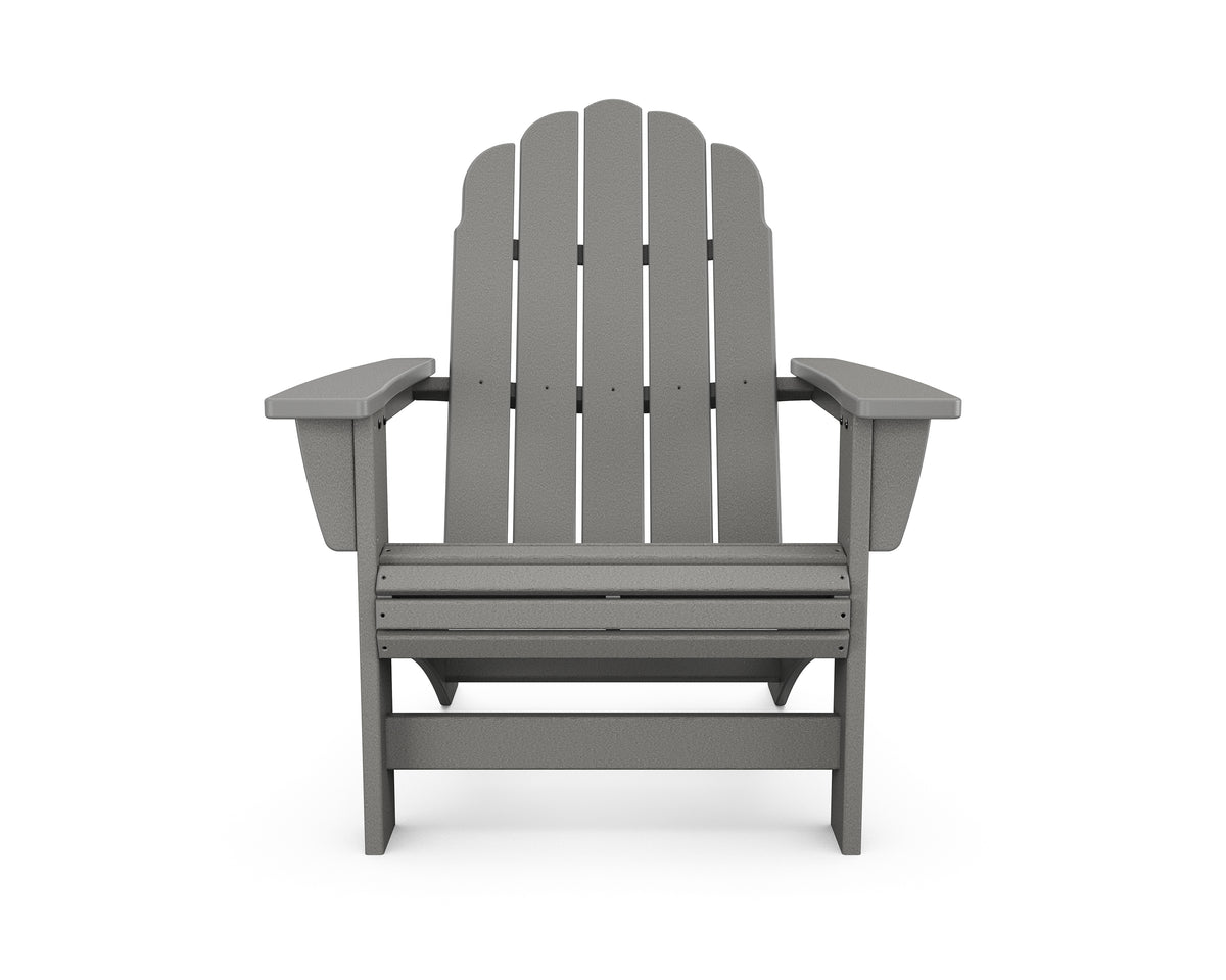 Alternate view of the POLYWOOD Vineyard Grand Adirondack Chair in Slate Grey (2)