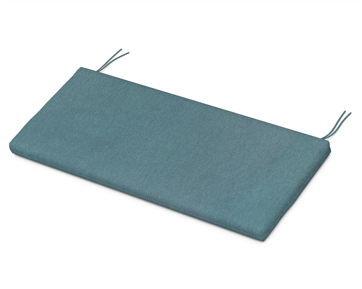 POLYWOOD Bench Seat Cushion - 18.5"D x 43.5"W x 2.5"H in Ocean Teal