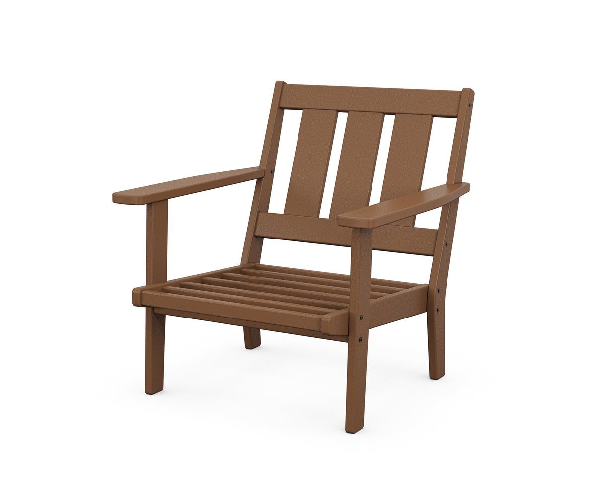 POLYWOOD Oxford Deep Seating Chair Frame in Teak