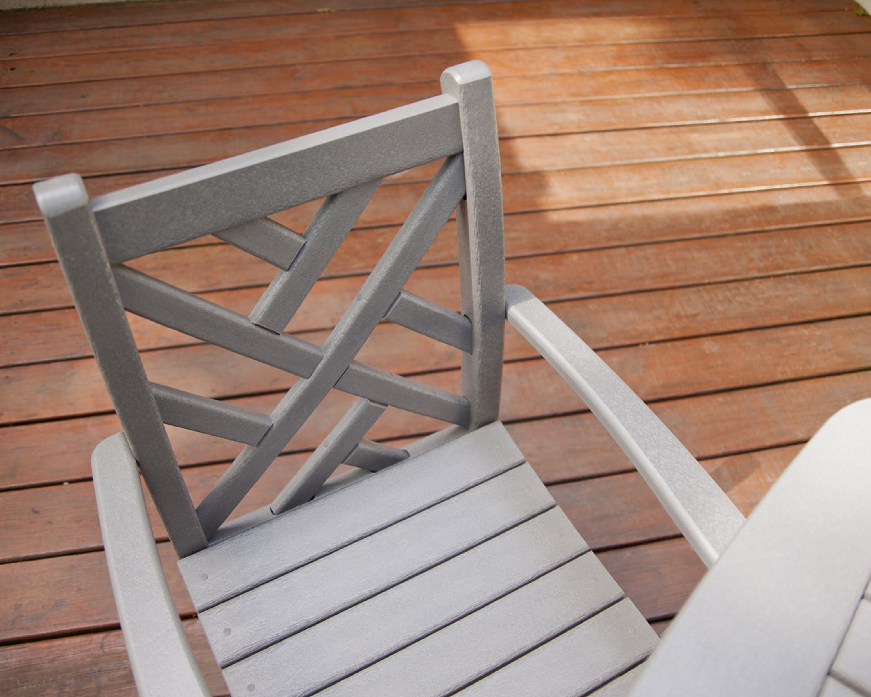 POLYWOOD Chippendale 5-Piece Round Farmhouse Dining Set