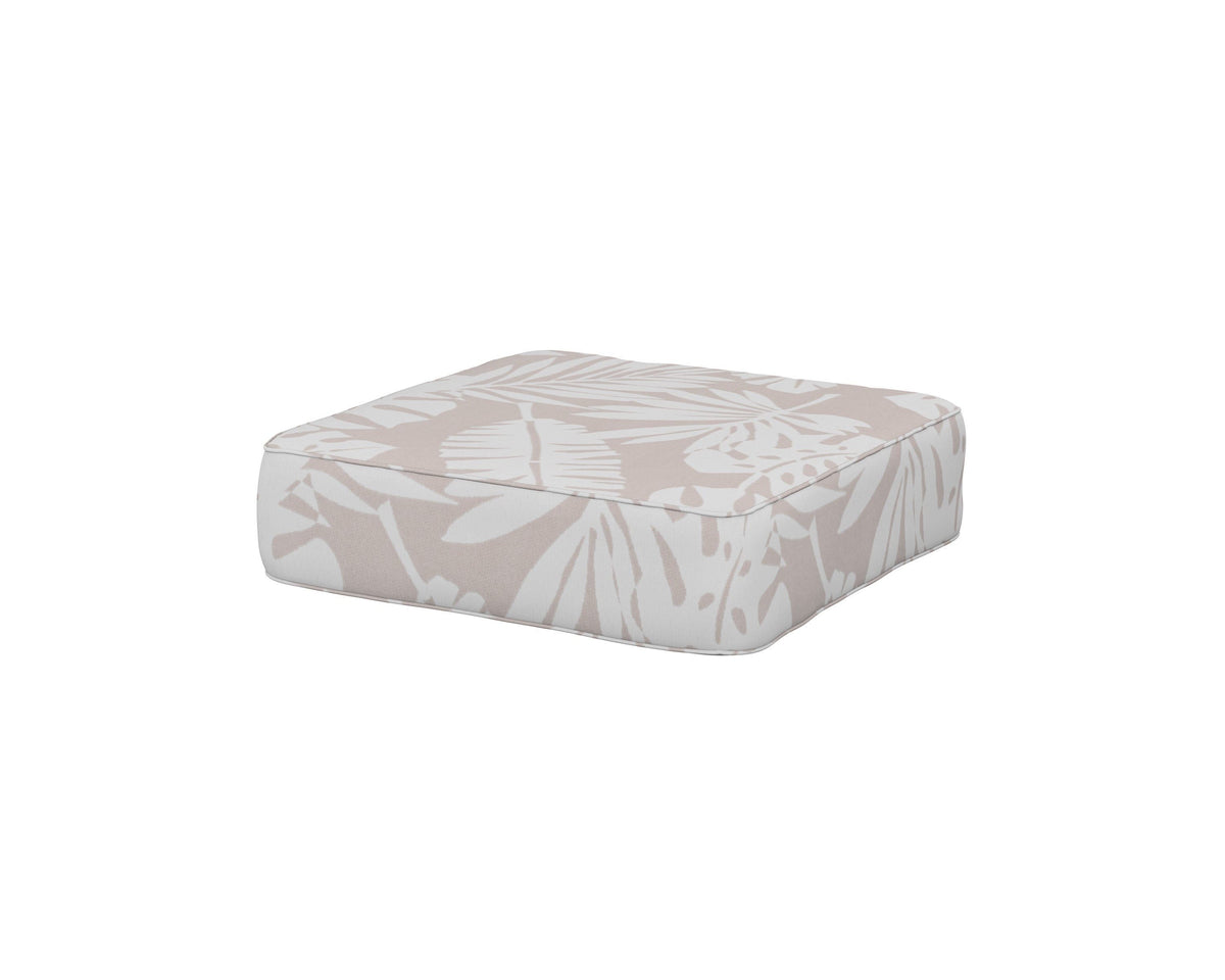 POLYWOOD Ateeva 4000 Ottoman Cushion in Leaf Dune Burlap